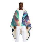 Enchanted Prism Radiance - Magical Hooded Sherpa Blanket